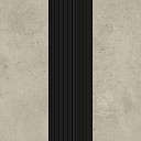 Линолеум Forbo Sarlon Complete Step 637399 cement clay, nose black  | FLOORDEALER